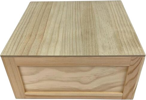 Shadow Breeze Large Wooden Box with Drop Lid | Rustic Keepsake Storage Crate (13" x 8" x 5.5") in Saudi Arabia