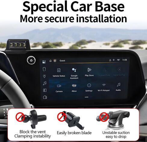 Car Phone Holder for Chevy Chevrolet Equinox 2018 2019 2020 2021 2022 2023 2024 SUV Auto Accessories Navigation Bracket Interior Decoration Dashboard Cell Mobile Phone Mount case Accessory in Kuwait