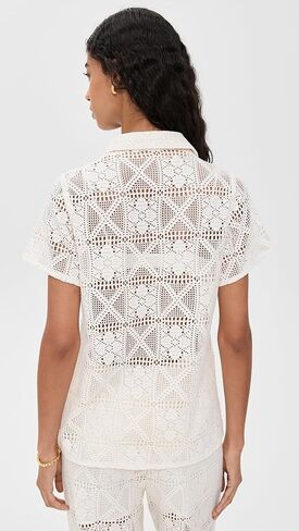Little Lies Women's Lacey Short Sleeve Shirt in Kuwait