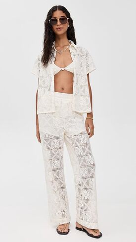 Little Lies Women's Lacey Short Sleeve Shirt in Kuwait