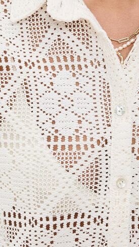 Little Lies Women's Lacey Short Sleeve Shirt in Kuwait