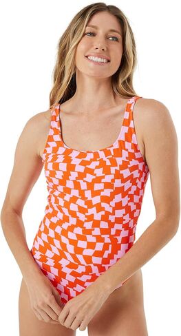 Roxy Women's Reversible One Piece Swimsuit–Tummy Control Bathing Suit, Removable Cups, Quick-Dry Fabric in Saudi Arabia