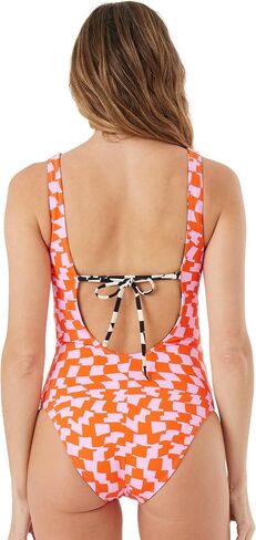 Roxy Women's Reversible One Piece Swimsuit–Tummy Control Bathing Suit, Removable Cups, Quick-Dry Fabric in Saudi Arabia