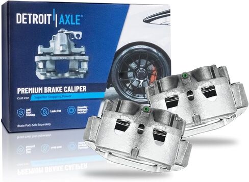 Detroit Axle - Front Brake Calipers w/Brackets Replacement for Chevrolet GMC Suburban Silverado Sierra 2500 3500 HD - 2pc Set in Saudi Arabia