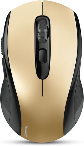 TECKNET Wireless Mouse for Laptop, 2.4G Wireless Bluetooth Mouse, 2-in-1 (BT 5.0/3.0+2.4Ghz) Mouse, 6-Level Adjustable 4000 DPI, USB Portable Mouse in Saudi Arabia