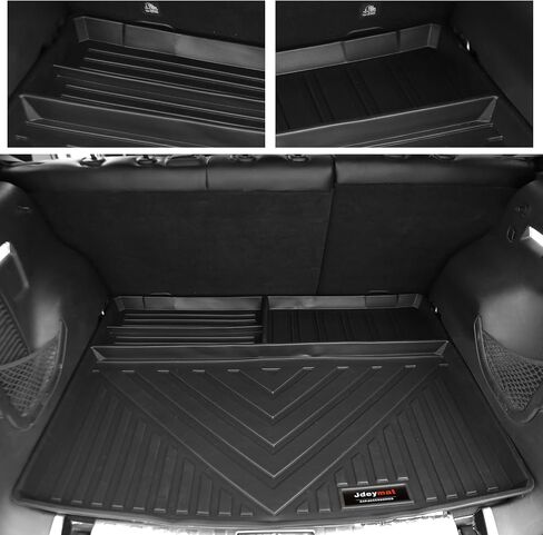Custom Fit Floor Mats & Cargo Liners Compatible for 2015-2024 2025 Jeep Renegade Accessories All Weather TPE Rubber Protection Mat Black (Floor Mats+Cargo Liner) in Saudi Arabia