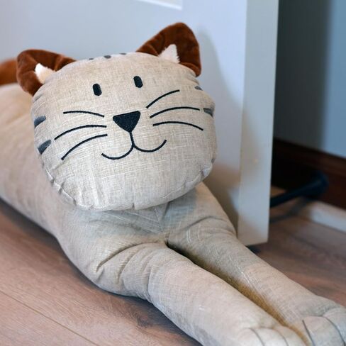 Fluffy, The Baby Lamb Door Stopper, Rustic White, Corduroy and Plush, Embroidery Eyes, Polyester, Sand Filling, Weighted Prop, 8 3/4 Inches Tall, 2.3 Pounds in Saudi Arabia