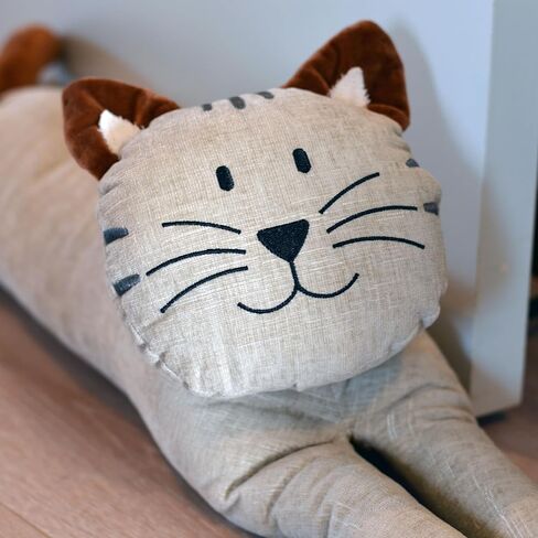 Fluffy, The Baby Lamb Door Stopper, Rustic White, Corduroy and Plush, Embroidery Eyes, Polyester, Sand Filling, Weighted Prop, 8 3/4 Inches Tall, 2.3 Pounds in Saudi Arabia