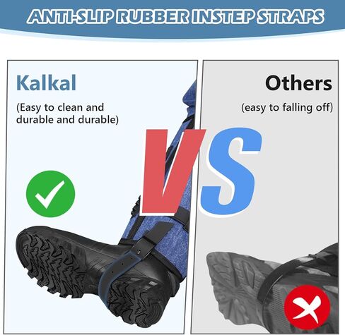 Kalkal Snake Gaiters, 1200D Waterproof Snake Chaps Snake Bite Protection for Ankle to Thigh, Snake Proof Gaiters Snake Guards with Adjustable Size for Men Women in Kuwait