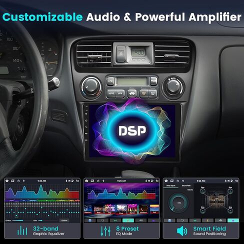 2+64GB Android 13 Car Stereo for Honda Accord 6th 1998-2003 with Wireless Carplay Android Auto, 9" Touch Screen Radio Dash Kit GPS Navigation WiFi Bluetooth SWC Mic Backup Camera in Saudi Arabia