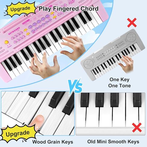 37 Key Upgrade Keyboard Piano for Kids Music Toy Piano Keyboard for Beginners Electronic Piano Toys for 3 4 5 6 Year Old Boys Girls Gifts Ages 3-5 in Saudi Arabia