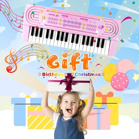 37 Key Upgrade Keyboard Piano for Kids Music Toy Piano Keyboard for Beginners Electronic Piano Toys for 3 4 5 6 Year Old Boys Girls Gifts Ages 3-5 in Saudi Arabia