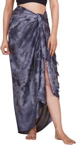 COTSILER Rayon Sarong Wraps For Women Beach Cover Up Skirt Swimsuit Wrap Pareo Coverups Tie Dye 67 Inch X 45 Inch in Saudi Arabia
