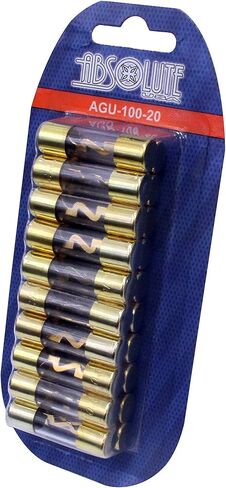 ABORMUTE USA AGU100-20 AGU GOLD GOLD GLASS الصمامات 100 أمبير 12 فولت وصول ستيريو السيارة in Kuwait