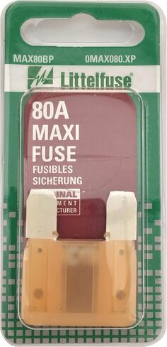 Littelfuse Maxi Blade Fuse ، 80 amp الطبيعية ، 1 لكل PKG. (MAX80BP) in Saudi Arabia