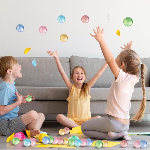 JOYIN 24 قطعة من الكرات النطاطة، 6 أنماط 32 مم كرات نطاطة للأطفال، كرات نطاطية متنوعة مع حقيبة تخزين، ألعاب كرات عالية الارتداد للحفلات المفضلة وهدايا أعياد الميلاد وحقائب الأشياء الجيدة in Saudi Arabia