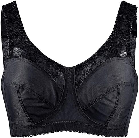 TELIMUSSTO Women's Full Figure Minimizer Bras Wirefree Plus Size Comfort Non Padded Bra in Kuwait