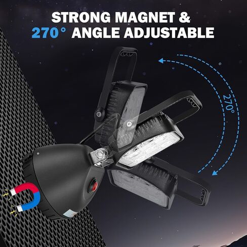 15W LED WORK LIGHT BASE Strong Magnet Aluminium Alloy 2000lm IP65 مقبض مقاومة للتربة المضاد للماء. in Kuwait