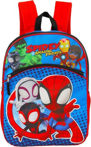 Spidey وأصدقائه المدهشون على ظهر حقيبة الظهر - حزمة مع حقيبة مدرسية SPIDEY و Friends بالإضافة إلى زجاجة ماء ، وشم ، المزيد | Spiderman Backpack for Boys ، Girls ، Kids in Saudi Arabia
