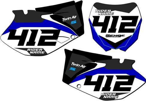 2024-2025 YZ 250 F 4-Stroke SG63 MX Number Plates Senge Graphics Kit متوافقة مع Yamaha in Saudi Arabia
