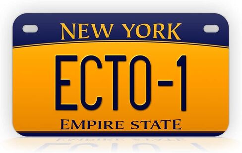 Ghostbusters Movie Prop Mini-Size Lucky Plate New York Ecto-1 Novelty Motorycle Tag in Saudi Arabia