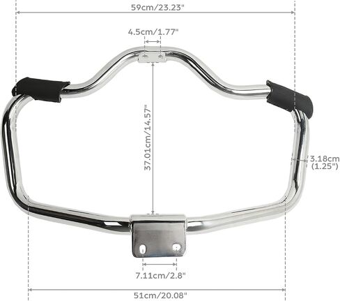 TCMT Engine Guard Crash Bar Fits For Harley Sportster XL883 XL1200 2004-2022 Forty Eight 2010-2020 Seventy Two 2012-2016 SuperLow 2014-2017 XR1200 2009-2012 Roadster 2016-2020 Gloss Black in Saudi Arabia