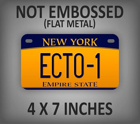 Ghostbusters Movie Prop Mini-Size Lucky Plate New York Ecto-1 Novelty Motorycle Tag in Saudi Arabia