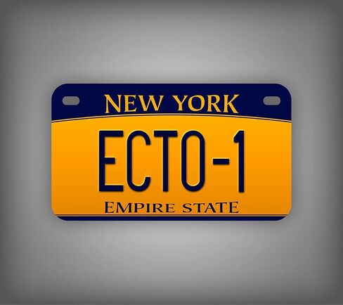Ghostbusters Movie Prop Mini-Size Lucky Plate New York Ecto-1 Novelty Motorycle Tag in Saudi Arabia