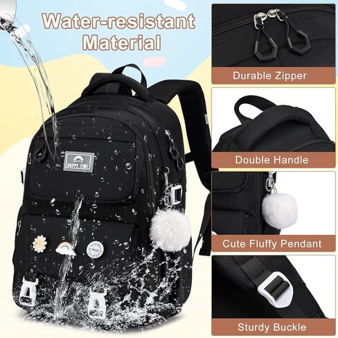 حقيبة الظهر Momuvo School Propack للفتيات ، حقيبة الكتب 3pcs مع مجموعة حقيبة School Case Case Case للأطفال in Kuwait