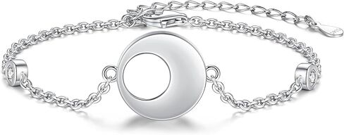 Step Forward 925 Sterling Silver Urn Bracelets for Ashes for Women - Cremation Bracelet Jewelry for Hold Ashes of Human & Pets - Keepsake memory jewelry Gifts in Kuwait