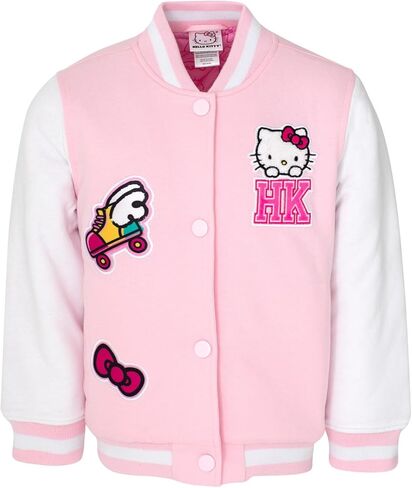 Hello Kitty Girls French Terry Varsity Bomber Jacket Little Kid to Big Kid Sizes (5-14-16) in Saudi Arabia