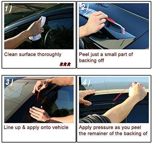 4pcs Vent Visor Side Window Fisor Rain Sun Wind Deplectors Guard تنفيس الظل الأسود ملونًا لـ Toyota FJ Cruiser 2006-2017 in Kuwait