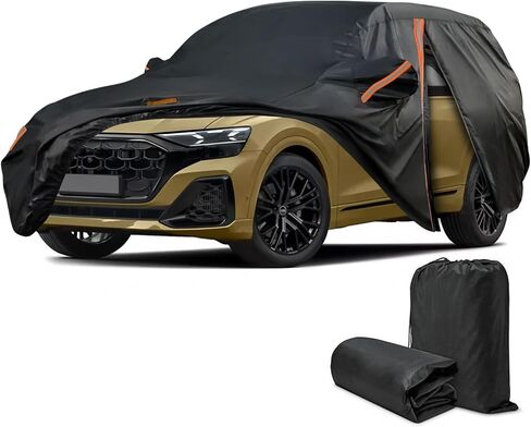 غطاء سيارة سيارات الدفع الرباعي مخصص لصالح Audi Q8 2019-2025 ، غلاف السيارة الكامل مقاوم للماء جميع الطقس للسيارات ، حماية غبار الثلج في الخارج in Saudi Arabia