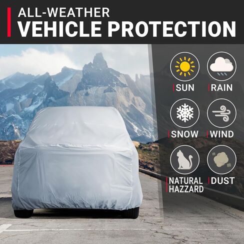 غطاء شاحنة ICArcover Premium لعام 2019-2023 دودج رام 3500 ميجا كابينة 6.4 قدم سرير عادي مقاوم للماء جميع حامي البرد من أشعة الشمس على الجليد. in Saudi Arabia