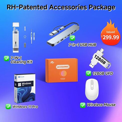 HP 27 Inch FHD Touchscreen Business All in One Desktop, Office Pro, Intel 12-core Ultra 7 155U (Beats i7-1355U), Intel GPU, FHD IR Camera, 64 GB DDR5, 4 TB SSD, Wireless KB & Mouse, Win 11 Pro in Kuwait