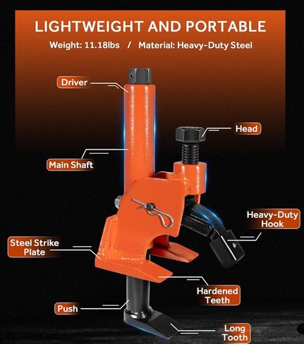 Yoursme Manual Tire Bead Breaker with Rubber Pad Protector – Protects Aluminum Alloy Hubs, Fits 38"-42" Tires for ATVs, UTVs, Tractors, Trucks, Cars & More | Heavy-Duty Tire Repair Tool in Saudi Arabia