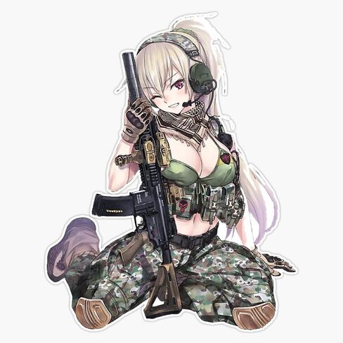 Wall Arts Military Art Fans Anime Gun Gun War Special هل سمعت Window Wumper Sticker Decal 5 " in Saudi Arabia