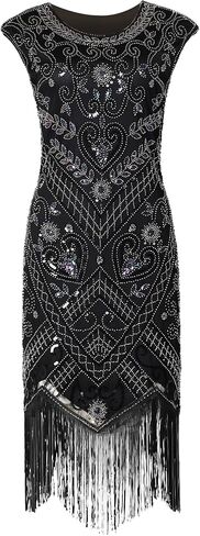 1920s Flapper Dresses for Women Great Gatsby Dress Roaring 20s Costumes Sequin Harlem Nights Dress in Saudi Arabia