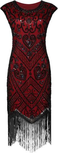 1920s Flapper Dresses for Women Great Gatsby Dress Roaring 20s Costumes Sequin Harlem Nights Dress in Saudi Arabia