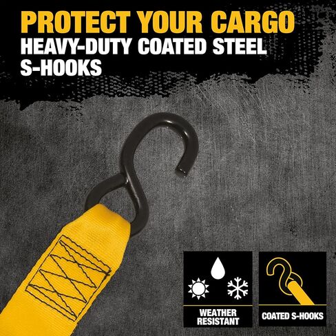 DEWALT DXBC9002 Black / Yellow 2 "x 10 'Auto Retractable Ratchet - 1،100 LB LOAD SAFE WORTH / 3،300 LB BROKE in Saudi Arabia