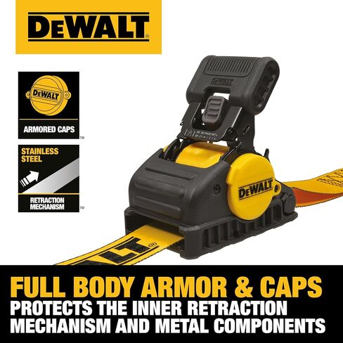 DEWALT DXBC9002 Black / Yellow 2 "x 10 'Auto Retractable Ratchet - 1،100 LB LOAD SAFE WORTH / 3،300 LB BROKE in Saudi Arabia