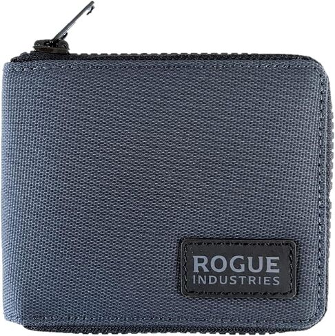 محفظة Nylon Zip Men للرجال من Rogue - 10 بطاقة ، فتحة نقدية كاملة ، حقيبة عملة قابلة للتوسيع - جلدية متميزة ونايلون متين - RFID حظر المواد in Kuwait
