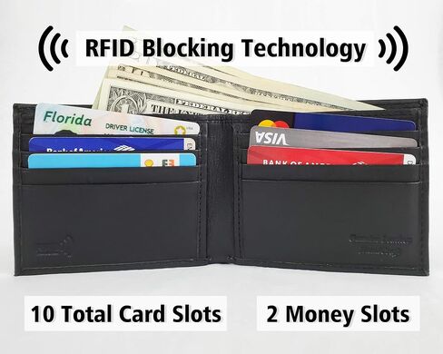 Corner Monogram Initial Engraved Personalized One Black Wallet Personalized Men's Bifold Leather RFID Blocking Wallet for Groomsman Best Man Wedding Party Gift in Saudi Arabia