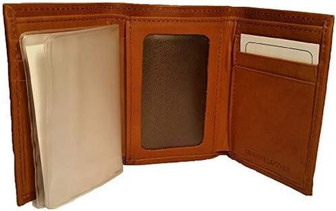 Men's All Leather Deerskin Trifold Wallet in Saudi Arabia