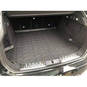 Cargo Liner - Trunk Mat for Jaguar F-Pace 2018-2020 – Weather-Resistant Trunk Mats for Cars with Raised Lip – Non-Slip Car Trunk Mat Rubber – Easy to Install – Laser Pre-Cut Design in Saudi Arabia