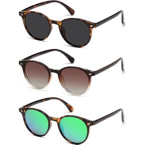 نظارة شمسية كلاسيكية صغيرة مستقطبة للنساء للنساء UV400 (3 عبوات) in Kuwait