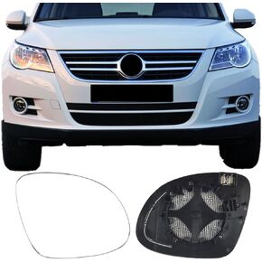 زجاج بديل للمرآة الجانبية لبرنامج Volkswagen VW Tiguan 2009-2017 ، دعم لوحة الدعم الجانبية المسخنة الزجاج المرآة لفولكس واجن تيجوان 2000 2010 2012 2014 2015 2015 2017 2017 in Kuwait