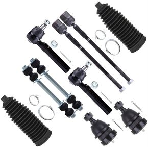 مجموعة Scitoo 10pcs التعليق مجموعة الأمامية السفلى كرة القدم الداخلية الداخلية نهاية قضيب نهاية Boot Boot Bar Bar Link End Link for 1994-2004 for Ford for Mustang in Kuwait