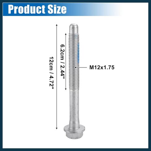 11519402 6PCS New Cab Body Assembly Mount Cushion Bolt,10.9 Grade Mild Steel,M12x1.75x120,Fits for Chevrolet Silverado 1500 4.3L,4.8L,5.3L,6.0L 2004-2007 Automotive Parts in Saudi Arabia