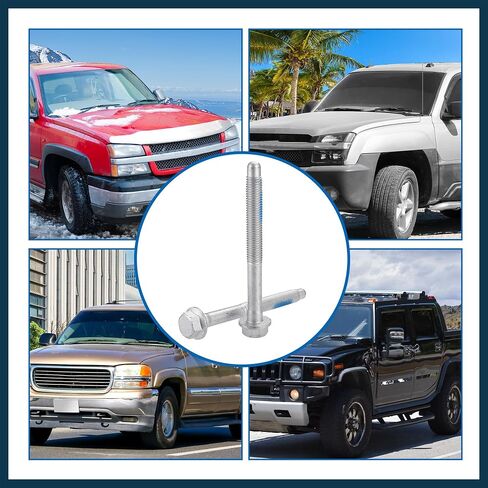 11519402 6PCS New Cab Body Assembly Mount Cushion Bolt,10.9 Grade Mild Steel,M12x1.75x120,Fits for Chevrolet Silverado 1500 4.3L,4.8L,5.3L,6.0L 2004-2007 Automotive Parts in Saudi Arabia